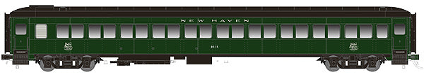 Rapido Trains 109108 HO New Haven 10-Window Smoker Coach #8516