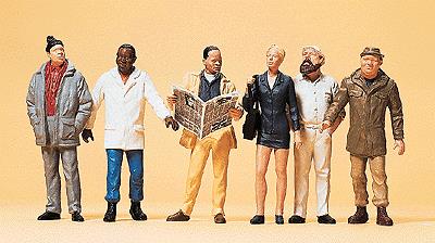 Preiser 45156 G City Passers-By Figures (Set of 6)