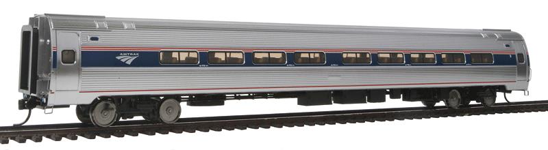Walthers 920-12209 HO Amtrak 85' Amfleet I 84-Seat Phase VI Lighted Coach - RTR