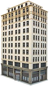 Walthers 933-3764 HO Scale Ashmore Hotel Cornerstone Building Kit