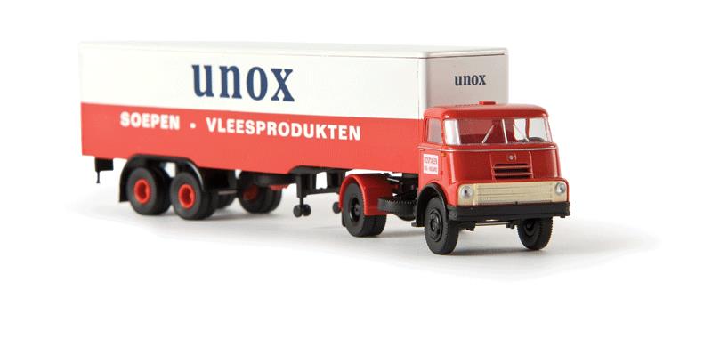Brekina Automodelle 85212 1:87 DAF DO 2000 Sattelzug Tractor - Rosmalen/Unox