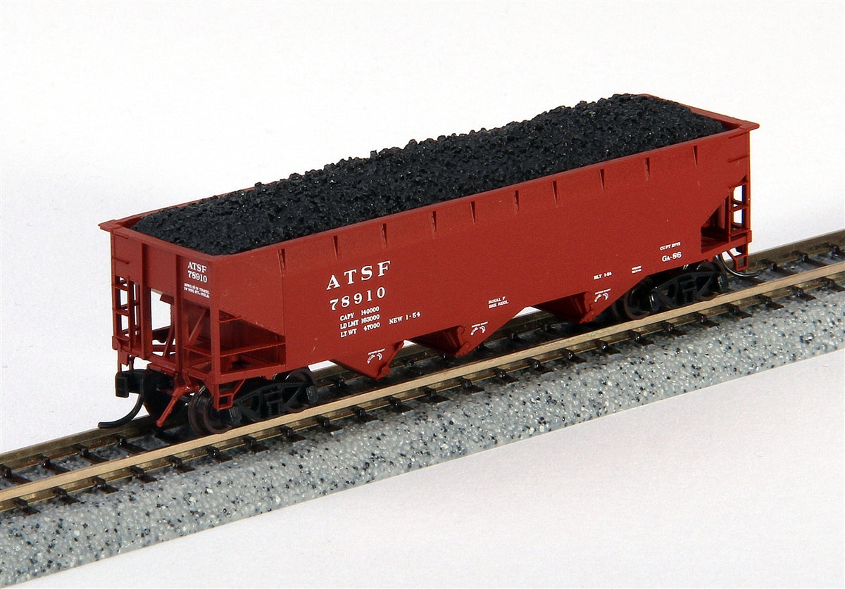 Bluford Shops 73451 N Scale 1950's Santa Fe 3 Bay Offset Side Hopper Car #78910 LN/Box