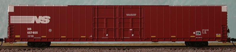 Bluford Shops 188-86401 N Scale Norfolk Southern 86' Auto Parts Box Car #657445