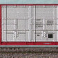 Bluford Shops 188-86491 N Santa Fe 86' Double-Door Auto-Parts Boxcar #36714