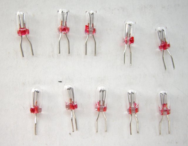 Marklin E600080 2-Pin Clear Light Bulbs (Pack of 10)