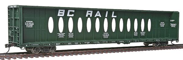Walthers 910-4801 HO Scale BC Rail 72' Centerbeam Flatcar #871519