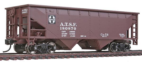 Walthers 910-6951 HO ATSF 36' 2-Bay Hopper #18087