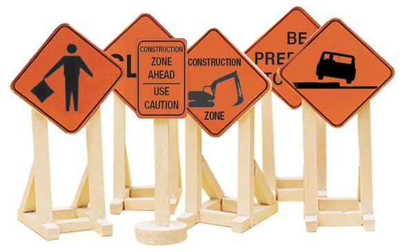 Lionel 6-81064 O Construction Zone Signs #2 MT/Box