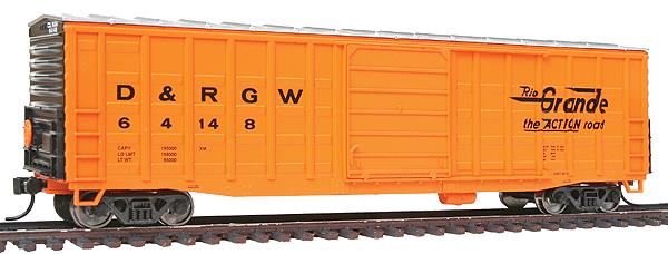 Walthers 932-60808 HO Denver & Rio Grande Western 50' PS Waffle Box Car #64148