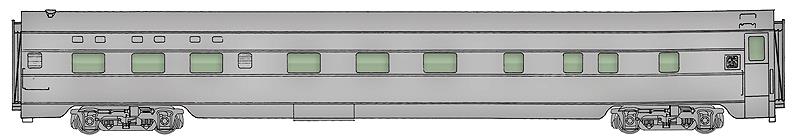 Walthers 920-9328 HO Santa Fe 85' P-S Valley 6-6-4 Sleeper-Standard