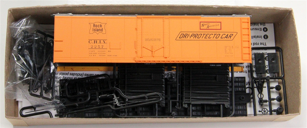 Accurail 8514 HO Scale Rock Island 40' Steel Reefer Building Kit - Road #: 2257