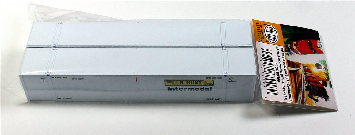 Con-Cor 0004-88009 HO J.B. Hunt 53' Post Rivet Side Container #2 (Pack of 2)