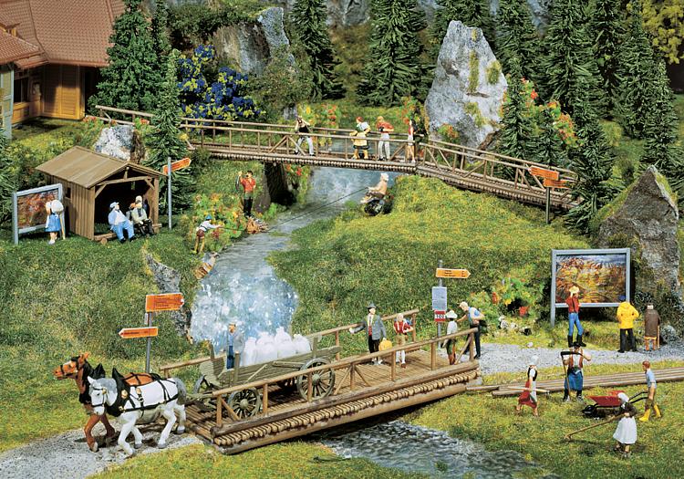 Faller 180548 HO Scale Hiking Trail Plastic Accessories