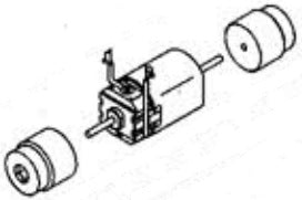 Kato 956030 DC Can  Motor with Flywheels