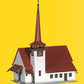Kibri 36815 Z Scale Church With Red Roof