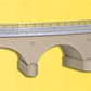 Kibri 39723 HO Single Track 45° Curved Stone Bridge Kit