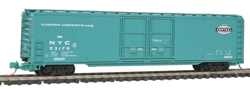 Micro-Trains 12200040 N Scale New York Central 60' Double-Door Boxcar #53179