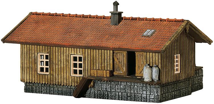 Faller Railroad 212105 N Railroad Stop Branchline Style, w/Roofed Loading Ramp