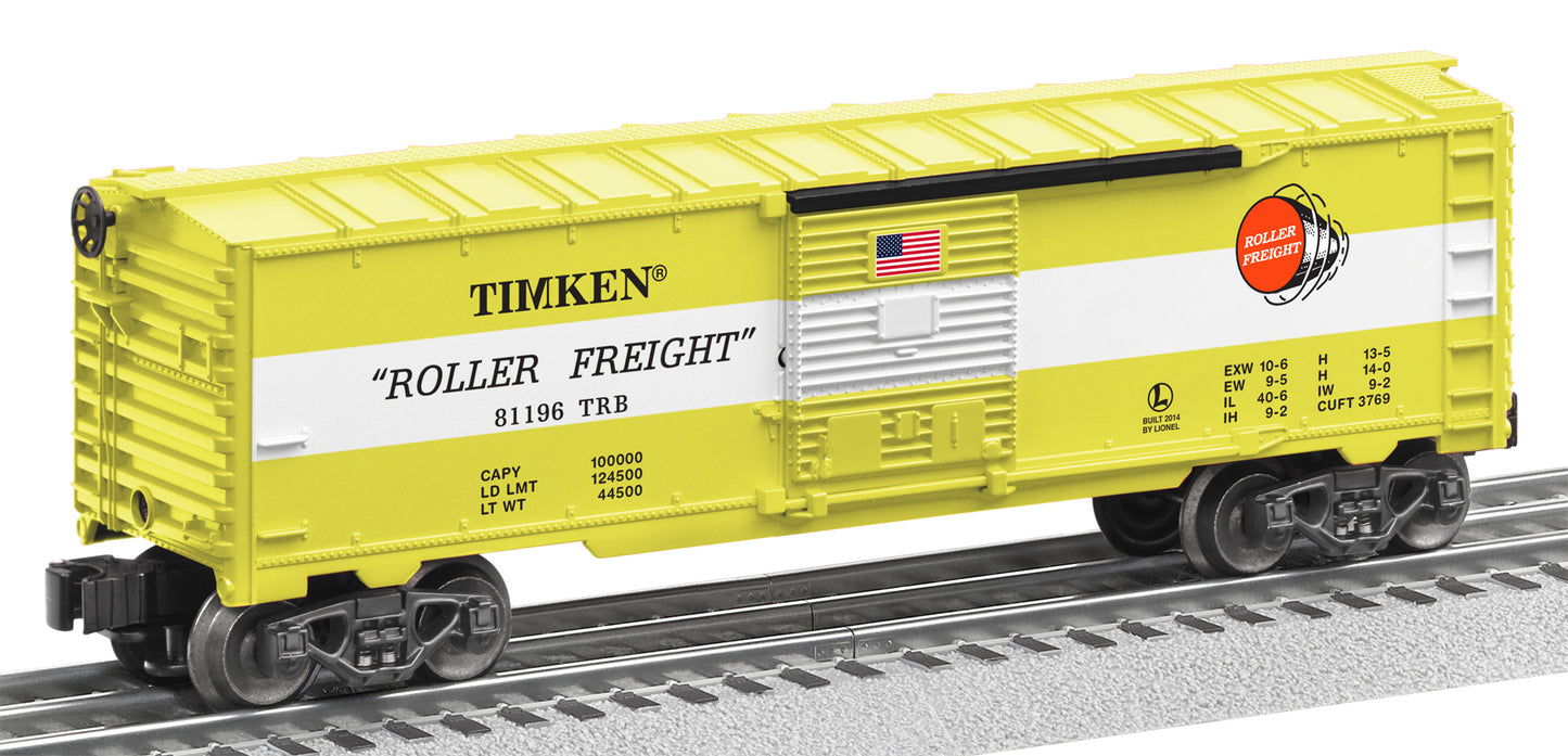 Lionel 6-81196 O Gauge Timken Box Car