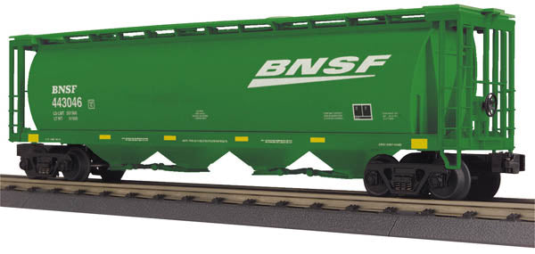 MTH 30-75448 O BNSF 4-Bay Cylindrical Hopper NIB