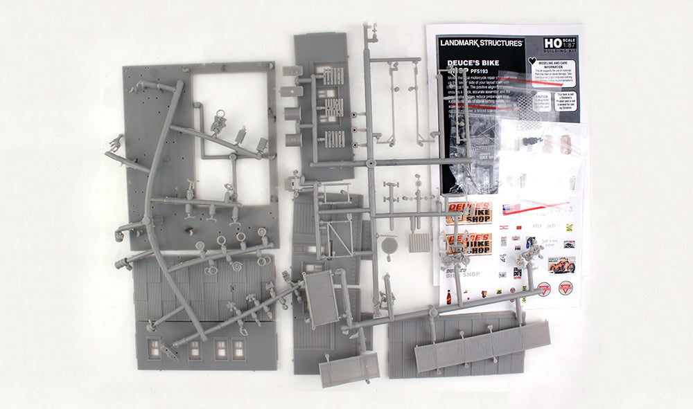 Woodland Scenics PF5193 HO Deuce's Bike Shop Building Kit