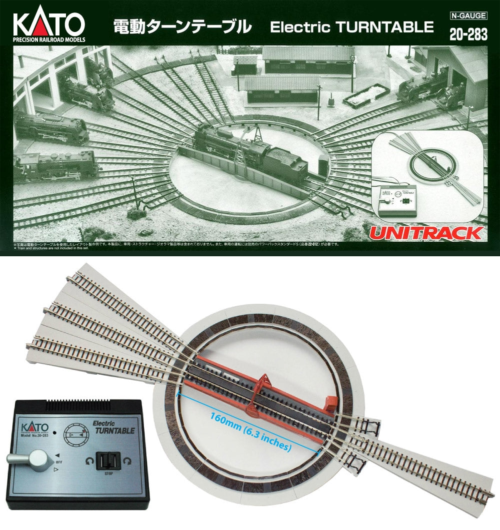 Kato 20-283 N Gauge UniTrack Electric Turntable Kit