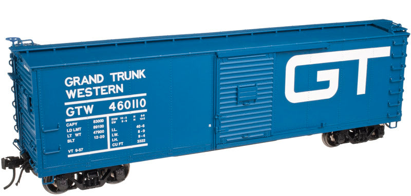 Atlas 3002608 O Grand Trunk Western 40' Steel Rebuilt Box Car 460110 (2-Rail)