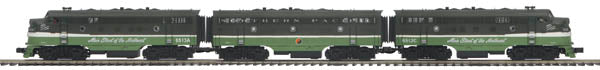 MTH 22-20388-2 NP F-7 ABA Diesel Set w/Proto-Sound 3.0 #6512C/6513A/6512B