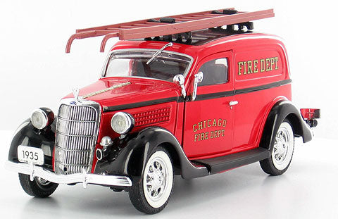 Uniques 18517 1:24 Chicago Fire Department - 1935 Ford Sedan Delivery Truck