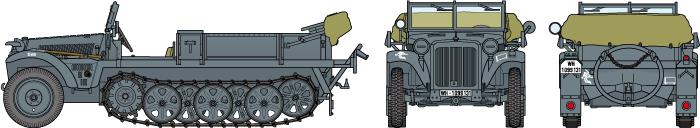 Tamiya 37016 1:35 GERMAN 1T 1/2 TRACK