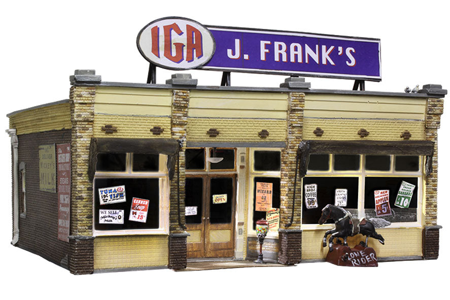 Woodland Scenics BR5050 HO Built-&-Ready J. Frank's Grocery Assembled Building