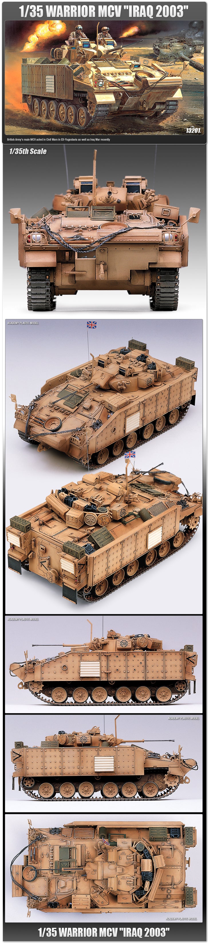 Academy 13201 1:35 Warrior MCV 'Iraq 2003' Combat