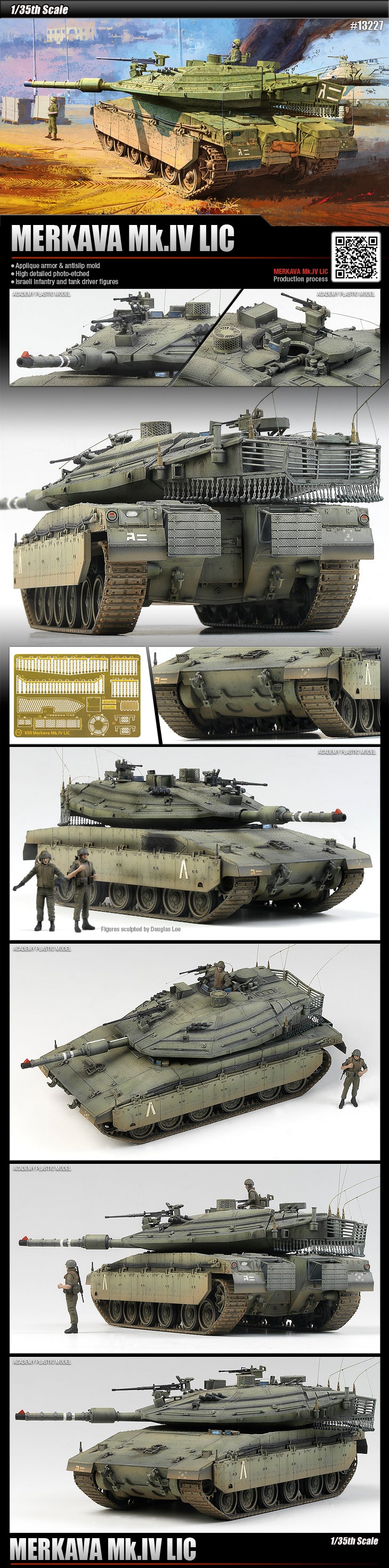 Academy 13227 1:35 Merkava MK IV LIC Low Intensity Conflict