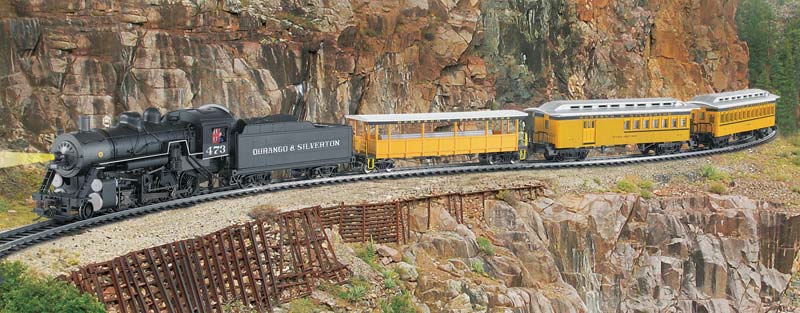 Bachmann 00710 HO Scale Durango & Silverton Steam Starter Passenger Train Set NIB