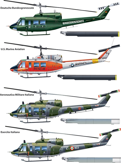 Italeri 2692 1:48 AB212/UH1N Military Aircraft Helicopter Model Kit