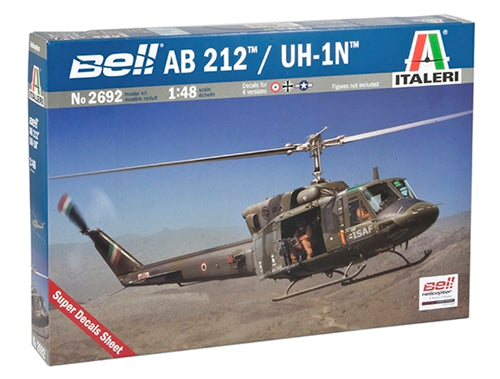 Italeri 2692 1:48 AB212/UH1N Military Aircraft Helicopter Model Kit