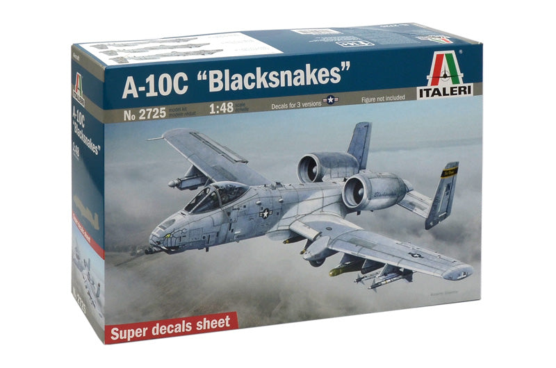 Italeri 2725 1:48 A10C Blacksnakes USAF Attacker/Fighter Plane Kit