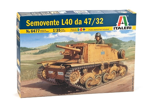 Italeri 6477 1:35 Semovente L40 da 47/32 Italian Army Military Tank Model Kit