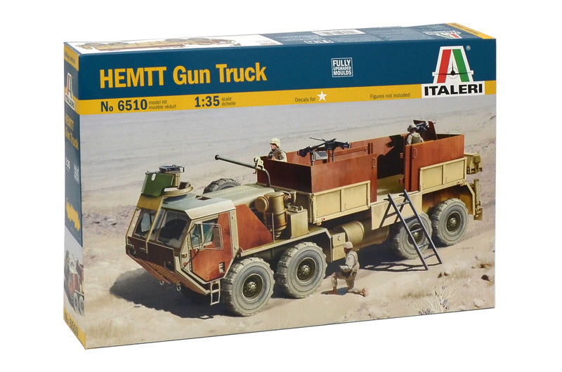 Italeri 6510 1:35 HEMTT US Army Gun Truck Military Vehicle Model Kit
