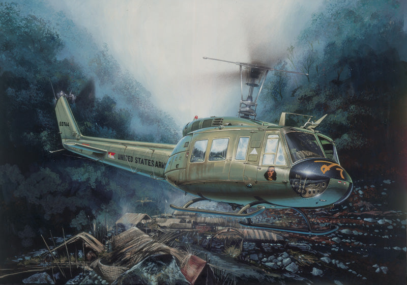 Italeri 849 1:48 UH1D Iroquois Military Aircraft Helicopter Model Kit