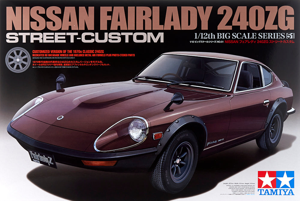 Tamiya 12051 1:12 Nissan Fairlady 240ZG Street Custom Car