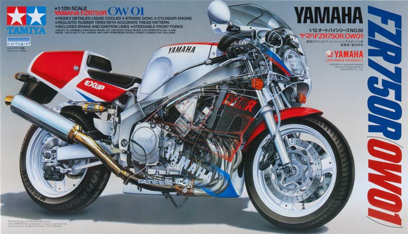 Tamiya 14058 1:12 Yamaha FZR750R (0W01) Motorcycle