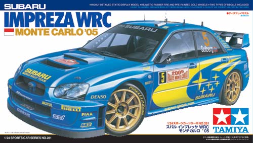 Tamiya 24281 1:24 Subaru Impreza WRC Monte Carlo 2005 Race Car