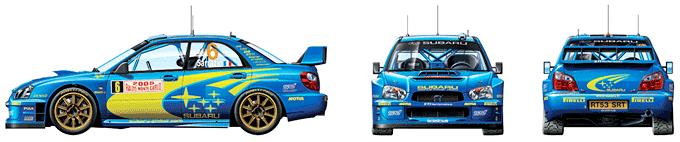 Tamiya 24281 1:24 Subaru Impreza WRC Monte Carlo 2005 Race Car