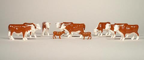 Ertl 12660-25 1:64 Herefords Cattle (Pack of 25)