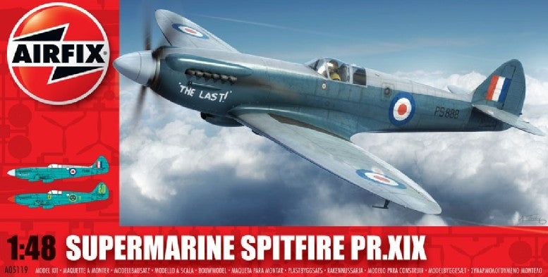 Airfix Products A05119 1:48 Supermarine Spitfire PR XIX Military Plane Kit