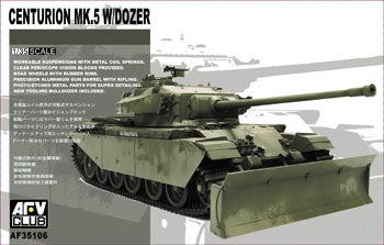 AFV Club AF35106 1:35 Centurion Mk Vw/Dozer Military Tank Model Kit