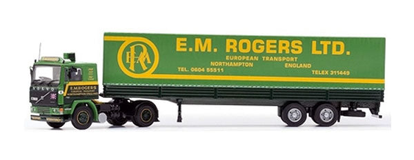 Corgi CC15504 1:50 E.M. Rogers Ltd European Transport - Volvo F10 Tilt Trailer