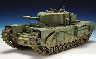 AFV Club AF35155 1:35 Churchill Mk V Infantryw/95mm/L23 Howitzer Gun Tank Kit