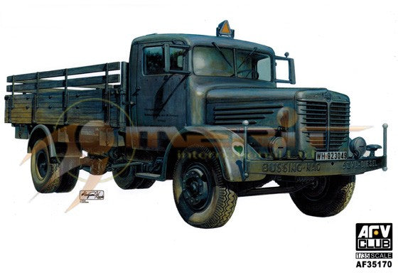 AFV Club AF35170 1:35 German Bussing Nag L4500S Truck Military Vehicle Model Kit